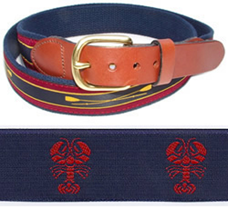 BELT LOBSTER 1.25" WEB W/TABS & MOTIF