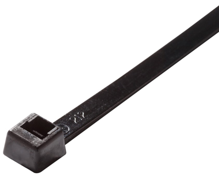CABLE TIE NYLON 4" BLACK 100/PKG