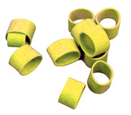 LOBSTER BAND HARD SHELL NON-PRINTED YELLOW (25 LB CASE)