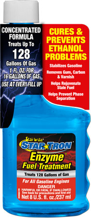 STAR TRON&REG; GAS FUEL TREATMENT CONCENTRATED 8 OZ TREATS 128 GALLONS