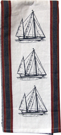 SAILBOATS KITCHEN TOWEL