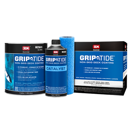 GRIPTIDE NON SKID GULL GREY DECK COATING 6.25 GALLON KIT