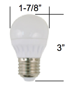 SCANDVIK LED REPLACEMENT BULBS 270 LUMEN WARM WHITE 12/24 VOLT 3 WATTS