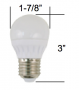 LED REPLACEMENT BULBS 270 LUMEN 12/24 V 3 WATTS WARM WHITE