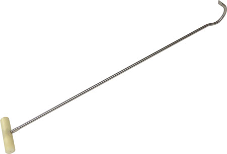 DRAG HOOK 32" S/S POINTED HOOK WITH PLASTIC TEE HANDLE