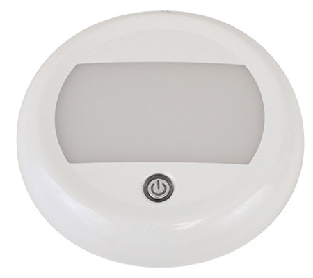 LED LIGHT DOME W/TOUCH SWITCH 12/24V