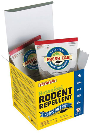 THE NATURAL RODENT REPELLENT FRESH CAB MOUSE POUCH 4PK