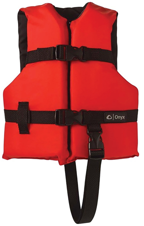 ONYX LIFEVEST GENERAL PURPOSE TYPE 3 RED CHILD 33-55 LBS