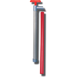 BECKSON HAND PUMP 18" WITH 20" FLEX HOSE 1-1/4" DIAMETER 6 GPM