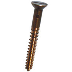 WOOD SCREW BRONZE FLAT HEAD SLOTTED