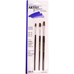 PAINT BRUSH SET OX HAIR 3 PACK 1/4", 3/8" & 1/2"