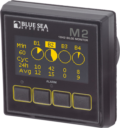 BLUE SEA 1842 M2 OLED DIGITAL BILGE METER