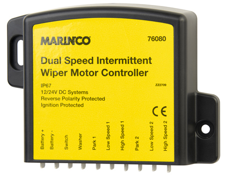 MARINCO 76080 INTERMITTENT WIPER MOTOR CONTROLLER DUAL SPEED