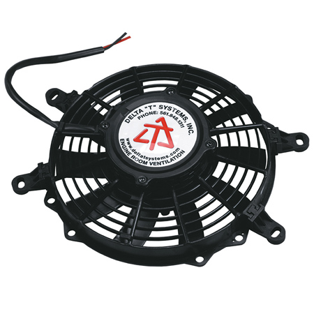 AXIAL FAN 9" 12 VDC W/IP CONTUNUOUS DUTY 737 CFM