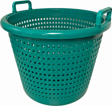 BASKET FISH GREEN PLASTIC SOLD EACH ONLY