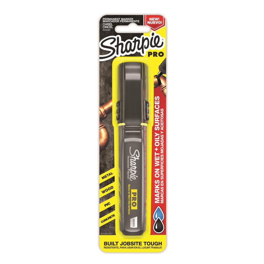 SHARPIE PRO CHISEL TIP BLACK PERMANENT MARKER