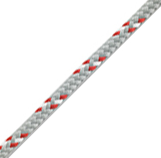 NEW ENGLAND ROPE VIPER WHITE WITH RED FLECK 3/8" (BY FOOT)