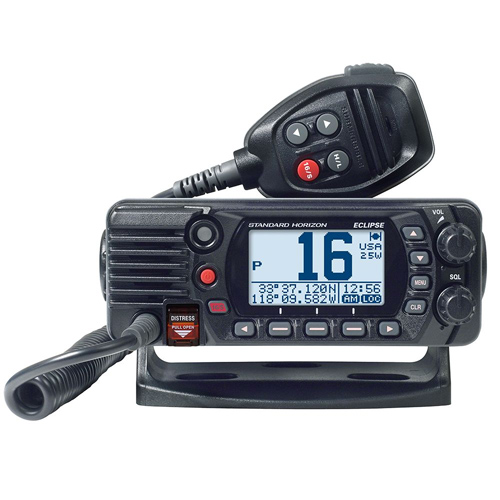 VHF RADIO ECLIPSE GPS CLASS D DSC BLACK