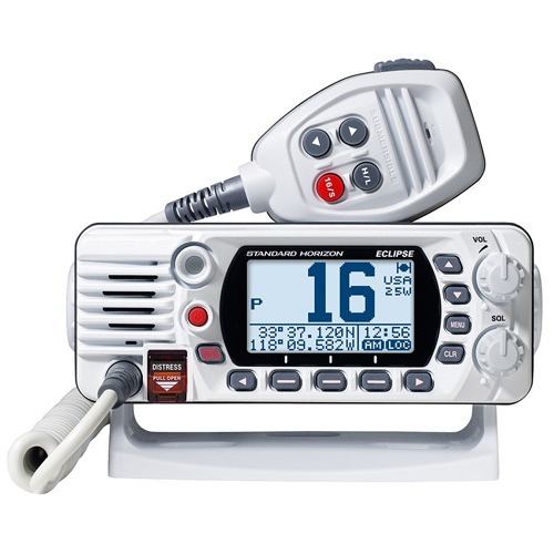 STANDARD HORIZON VHF RADIO ECLIPSE GPS CLASS D DSC WHITE