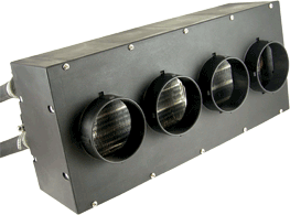MARADYME MARINE HEATER SUPER STOKER 40K BTU WITH 4 OUTLETS 24 VOLT