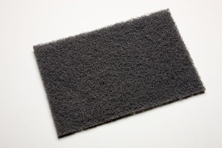 3M SCOTCH-BRITE 7446 GRAY HAND PAD MEDIUM DUTY 6" X 9"  SOLD BOX OF 20