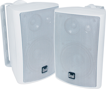 SPEAKERS 4" 3-WAY WHITE INDOOR/OUTDOOR PAIR