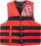 FULL THROTTLE TYPE III  LIFEVEST RED ADULT LARGE TO XLARGE  90 LBS AND UP