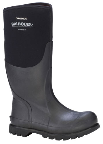 BOOT BIG BOBBY 16" HIGH WIDE CALF BLK SIZE 10