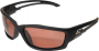 EDGE SAFETY EYEWEAR KAZBEK BLACK FRAME/POLARIZED COPPER DRIVING LENS