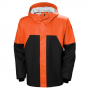 HELLY HANSON STORM JACKET ORANGE/BLACK NEOPRENE CUFFS SMALL