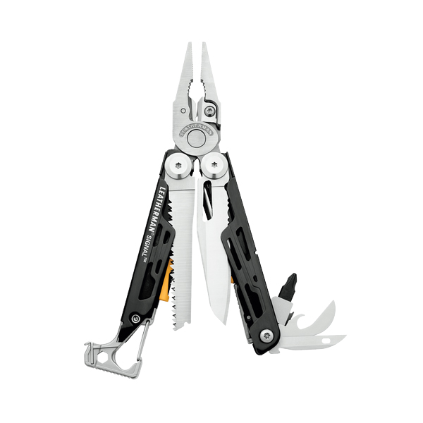 LEATHERMAN SIGNAL MULTIPURPOSE PLIERS, W/ BLK NYLON SHEATH 19 TOOLS