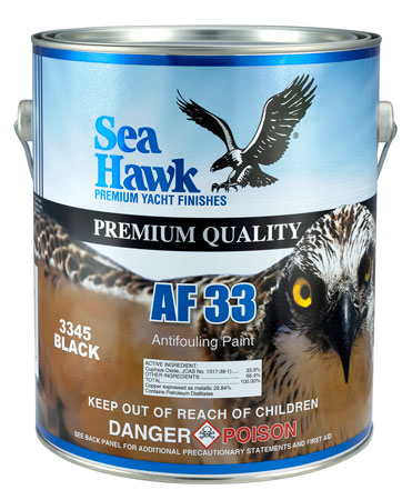 SEA HAWK ANTIFOULING PAINT AF33 ABLATIVE  (SOLD BY QUART OR GALLON)