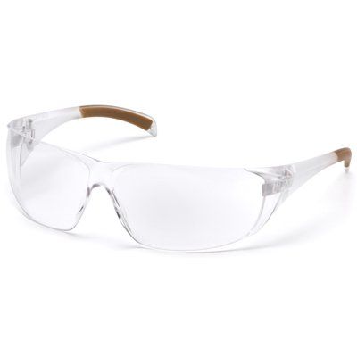 CARHARTT SAFETY GLASSES CLEAR WITH CLEAR TEMPLES