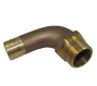 ADAPTER PIPE TO HOSE 90 DEGREE BRONZE