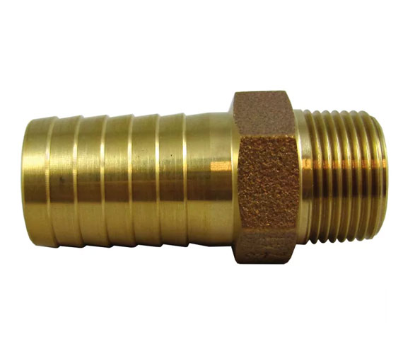 ADAPTER PIPE TO HOSE 3/4"X1-1/8" NPT STRAIGHT BRONZE