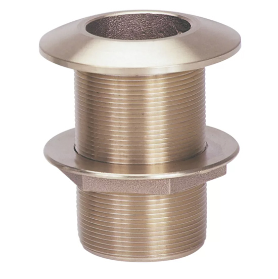 THRU HULL 1-1/4" BRONZE STANDARD W/NUT