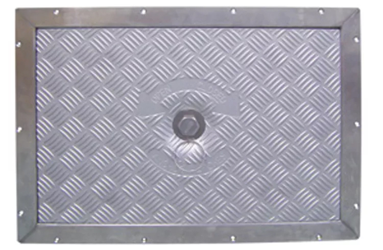 ANCHOR HATCHES ALUMINUM RECTANGLE SINGLE QUICK RELEASE 16" X 24"