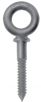 CHICAGO HARDWARE EYEBOLT SCREW THREAD WITH SHOULDER GALVANIZED