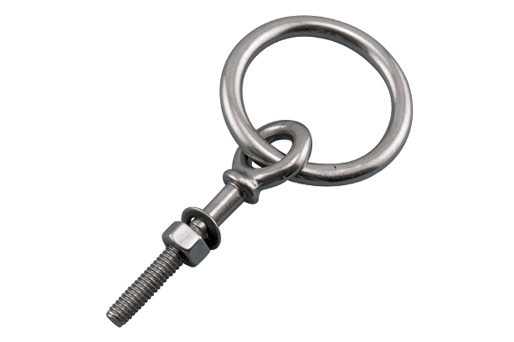 SUNCOR RING BOLT WITH SHOULDER NUT & WASHER 316 STAINLESS STEEL