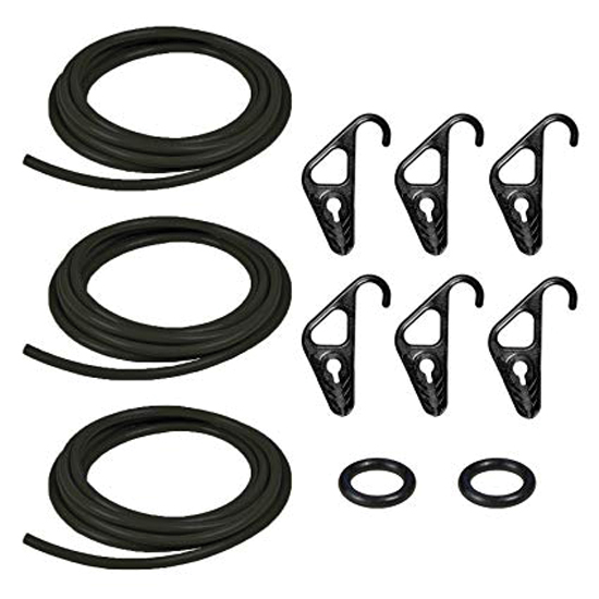 5/16" CARGO KIT BLK INCLUDES 3-10' PC'S OF CORD, 2-ORINGS, 6-HOOK ENDS