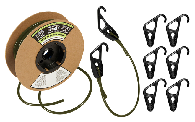 BUILD A BUNGEE KIT INCLUDES 1-10' CORD AND 6 ADJUSTABLE HOOK ENDS 5/16"