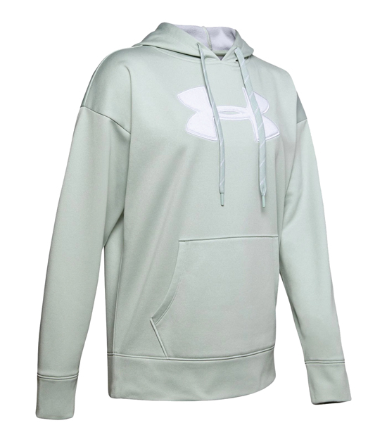 UNDER ARMOUR FLEECE LOGO HOODIE WOMENS ATLAS GREEN X-LARGE