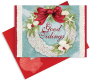 CHRISTMAS CARDS GOOD TIDINGS WREATH 16 COUNT WITH ENVELOPES