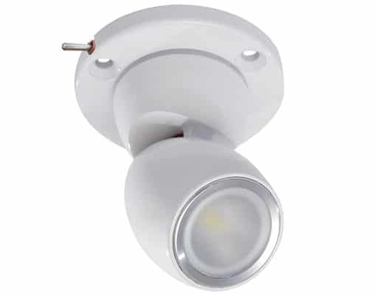 LUMITEC GAIS LED POSTIONABLE LIGHT HEAVY DUTY WHITE BASE WARM WHITE