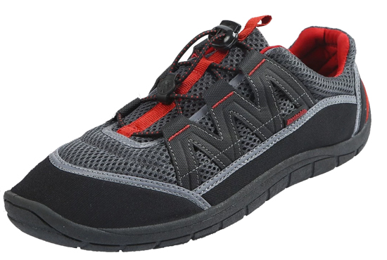 BRILLE II MENS WATER SHOE DARK GRAY-RED SIZE 11