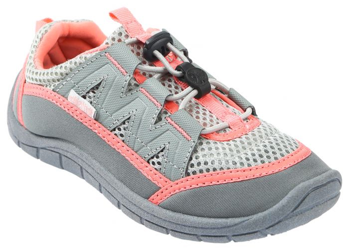 NORTHSIDE BRILLE II WATER SHOE GRAY-CORAL YOUTH SIZING