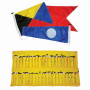 INTERNATIONAL CODE FLAG SET 40 FLAGS IN A CASE