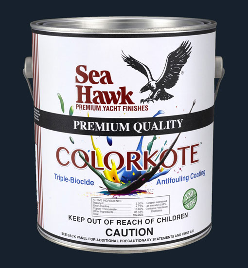 SEA HAWK ANTIFOULING PAINT COLORKOTE DEEP BLACK GALLON