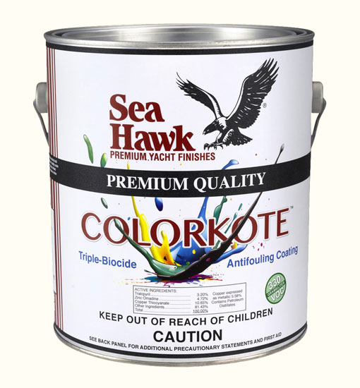 SEA HAWK ANTIFOULING PAINT COLORKOTE BRIGHT WHITE QUART