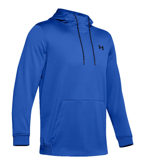 MENS VERSA BLUE UNDER ARMOUR FLEECE HOODIE SMALL